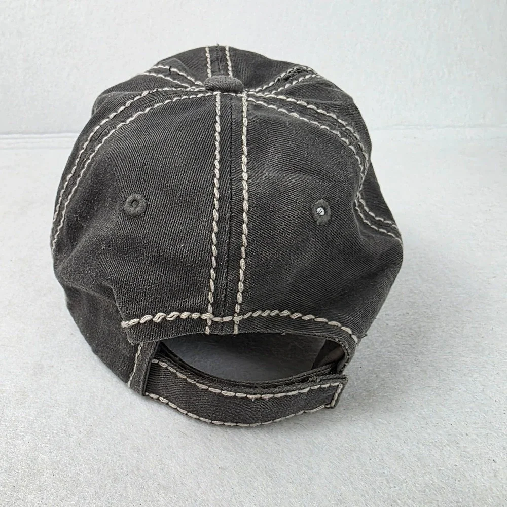 KBETHOS Vintage Horse Mom Distressed Baseball Cap Charcoal Gray Adjustable Hat